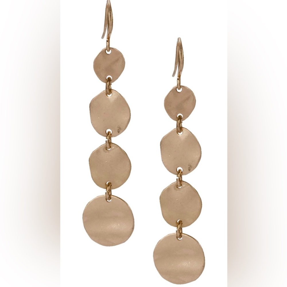 Disc Drop Earring
